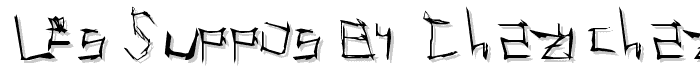 Les Suppos by ChazyChaz font
